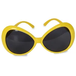 Gelbe Vintage Disco Sonnenbrille - OS