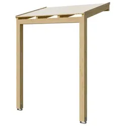 SKANHOLZ Vordach »Prerow«, pultdach, leimholz|fichte, natur - beige