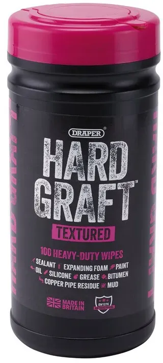 Draper Hard Graft Mehrzweck-Texturtücher (Wanne mit 100 Stück)