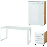 Germania Büromöbel-Set GW-Monteria, (Set, 3-tlg) weiß