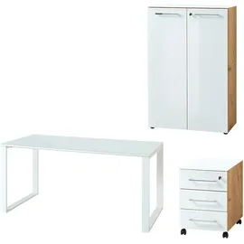 Germania Büromöbel-Set GW-Monteria, (Set, 3-tlg) weiß