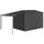 Biohort Seitendach zu GHE Gr. 4/5 dunkelgrau metallic 150 x 228 cm