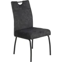 Hela 4-Fußstuhl HELA "EVELYN", schwarz (vintage anthrazit, grau), B:50cm