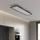 Briloner LED Panel Schlafzimmerlampe, 100x25x6 cm, Schwarz