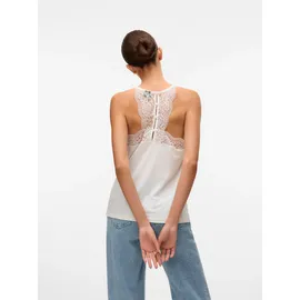 Vero Moda Ana Lace ärmelloses T-Shirt Snow White M