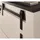 furn.design Stauraumschrank 93 x 201 x 38 cm Weiß/Anthrazit