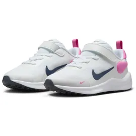 Nike Revolution 7 Sneaker mit Klettverschluss Kinder 103 white/midnight navy-playful pink 28.5