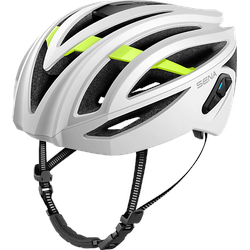 SENA Sena R2 Rennrad Smart Helm- Matt White – Größe L (Fahrradhelm, White)