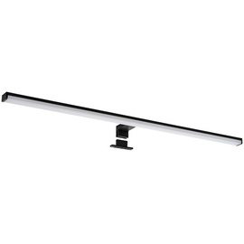 sebson SEBSON® LED Spiegelleuchte 90cm Bad IP44 - Aufbauleuchte Schrank + Klemmleuchte Spiegel, neutralweiß 4000K 15W 1300lm - Schminklicht Schwarz 900x98x44mm