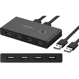 UGREEN USB 2.0 2x4 KVM-Switch Schwarz
