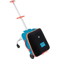 micro Kindertrolley ride on luggage eazy, blau