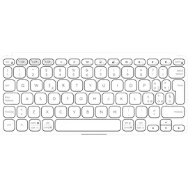 Logitech Keys-To-Go 2 Universal Bluetooth Tastatur QWERTY Weiß