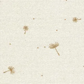 Zweigart Zählstoff LUGANA Precut 25 ct. 3835 Farbe 1459 Löwenzahn, Handarbeitsstoff für Stickerei 48x68 cm