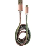 LC-POWER USB-A auf Micro-USB 1,0 m Disco-Glitzer