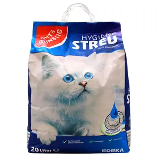 Gut & Günstig Hygiene Streu Katzenstreu Nicht klumpend, (1 x 20 l)