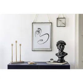 Kayoom Kerzenständer Kerzenhalter Art Deco 325 Metall Goldfarben/Lila