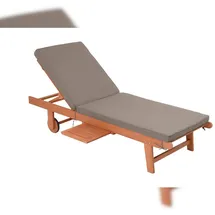 deluke Sonnenliege 64 x 89 x 183 cm Braun