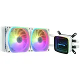 Enermax Technology Enermax AQUAFUSION ADV ARGB Snow White 240 AIO CPU Wasserkuehlung Intel LGA1700 AM5 Ready,250W+ TDP, CPU Wasserkühler, Weiss
