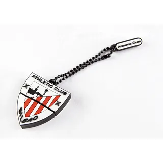 Athletic Club de Bilbao – 32 GB Flash-Laufwerk, Form und Farben des Vereinswappens, inklusive kleinem Anhänger, gummiertes Finish und geringes Gewicht, offizielles Produkt des Teams