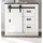 furn.design Sideboard 93 x 91 cm Weiß / Anthrazit