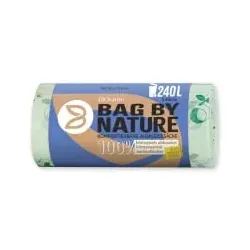 Bio-Müllbeutel, 100 % kompostierbar 32296 , 1 Rolle = 5 Stück, 240 Liter