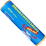 Reinex Müllbeutel mit Zugband gelb 60 L 16 my, 20 Stück/Rolle, 640 x 710 mm
