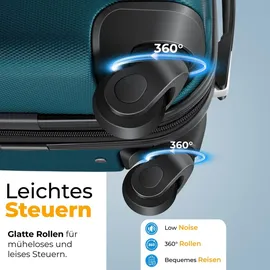 Kesser Koffer-Set 3-tlg. grün/petrol