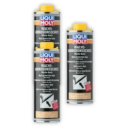 3x 1L LIQUI MOLY 6104 Korrosionsschutz Konservierungswachs braun/transparent