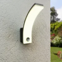 Longlifeled gmbh LED Wandleuchte Curve 20W neutralweiß mit Bewegungsmelder