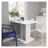 vidaXL Esstisch 80 x 75 x 80 cm weiß