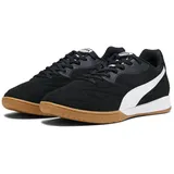 Puma King Top IT Soccer Shoe, Black White Gold, 43 EU