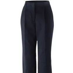 Exner 801 - Damenhose mit Bundfalte : navy 53% Polyester 43% Schurwolle 4% Elasthan 38