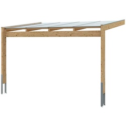 Skan Holz Holz Terrassenüberdachung Novara | Natur | 309x450x280 cm