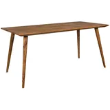 KADIMA DESIGN Esszimmertisch REPA 160 x 80 x 76 cm rustikal Massiv-Holz, - 8 Personen