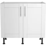 OPTIFIT Spülenschrank »Ahus«, Breite 90 cm, weiß