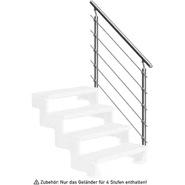 DOLLE Außentreppe Gardentop Set 4 Startset Steiggeländer