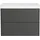 Germania Waschtischunterschrank 2 Schubladen 80 x 58 cm Grau