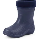 Ladeheid Gummistiefel Kinder federleichte und wasserdichte Eva Thermo Regenstiefel Gummistiefel gefüttert KL050 (Dunkelblau, 33 EU)