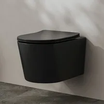 Kronenbach Tube Wand-WC mit WC-Sitz Schwarz Matt