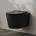 Kronenbach Tube Wand-WC mit WC-Sitz Schwarz Matt