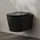 Kronenbach Tube Wand-WC mit WC-Sitz Schwarz Matt