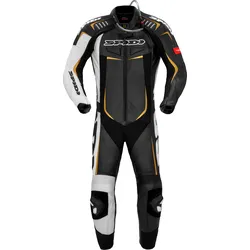 Spidi Track Wind Pro, Lederkombi 1tlg. - Schwarz/Weiß/Gold - 50