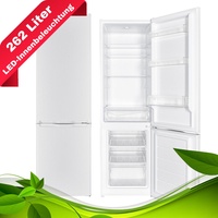 Kühl Gefrierkombination 262 Liter freistehend LED-Innenbeleuchtung 180cm Weiß