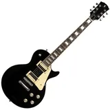 Stagg SEL-STD BLK Standard Serie, E-Gitarre mit massivem Mahagonikorpus