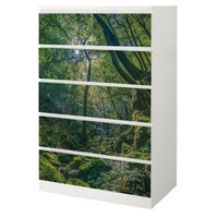 MyMaxxi Möbelfolie Kommodenaufkleber Malm Felsiger Wald Klebefolie Möbelfolie Folie 80.2 cm x 111.6 cm