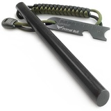 Primal Bull Feuerstahl mit Paracord Griff - 15 cm lang, Ø12,7 mm - Extreme Funken, Firesteel Outdoor Feuerstarter Survival Gear XXL