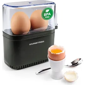 GOURMETmaxx Eierkocher Kompakt 2.0 250W schwarz matt
