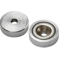 Industrial Quality Supplies Flachgreifermagnet mit Bohrung, Neodym,⌀ 25 mm