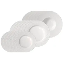 Villeroy & Boch Manufacture Ice Teller-Set 18-tlg. weiß