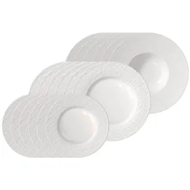 Villeroy & Boch Manufacture Ice Teller-Set 18-tlg. weiß